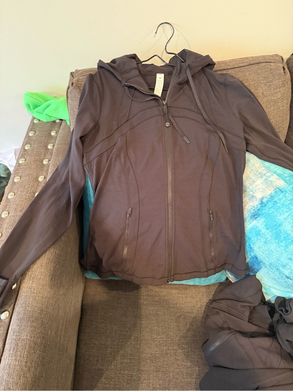 lululemon athletica Women’s Hooded Zip Jacket - Chocolate Brown
